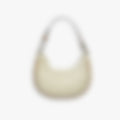 Arc Clasp Shoulder 24 – White Leather | Gold Hardware