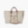 Beach Tote 38 – Brown Leather | Gold Hardware