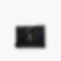 Chevron Chain Flap 20 – Black Leather | Silver Hardware