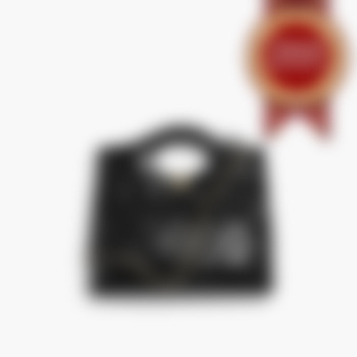 Classic Shopper 24 – Black Leather | Silver Hardware