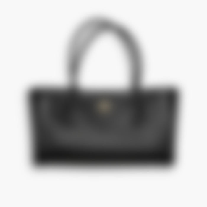 Classic Shopper 36 – Black Leather | Silver Hardware