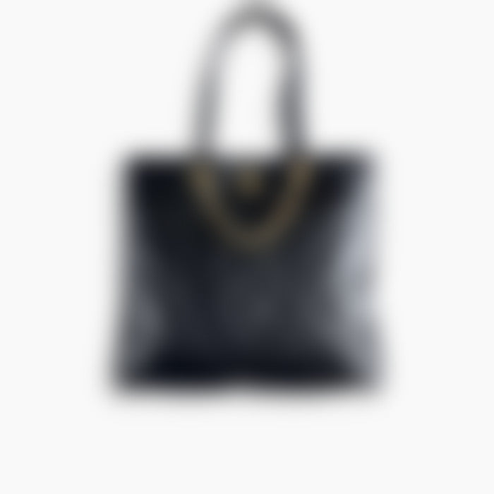 Classic Shopper 37 – Black Leather | Silver Hardware