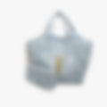 Classic Shopper 40 – Blue Leather | Silver Hardware