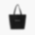 Classic Tote 31 – Black Leather | Silver Hardware