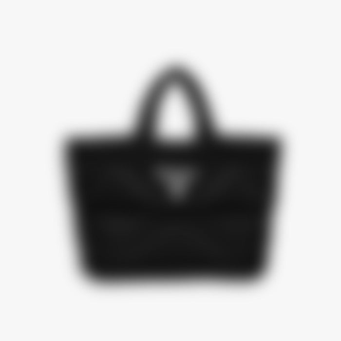 Classic Tote 35 – Black Leather | Silver Hardware