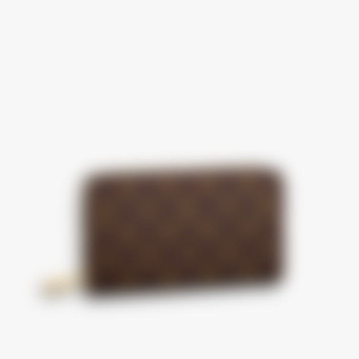 Compact Wallet 19 – Brown Leather | Gold Hardware