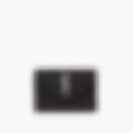 Compact Wallet – Black Leather | Silver Hardware