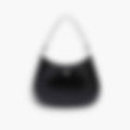 Curved Shoulder 27 – Black Leather | Silver Hardware