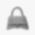Curved Top Handle 23 – Grey Leather | Silver Hardware