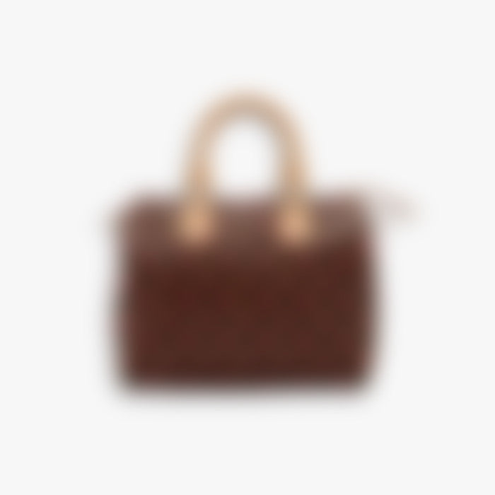 Daily Barrel 25 – Brown Leather | Gold Hardware
