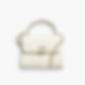 Evening Clutch 15 – White Leather | Gold Hardware