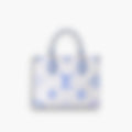 Everyday Tote 25 – Blue Leather | Silver Hardware