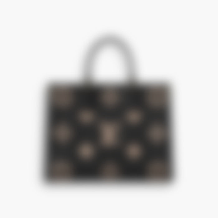 Everyday Tote 35 – Black Leather | Silver Hardware