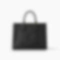 Everyday Tote 35 – Black Leather | Silver Hardware