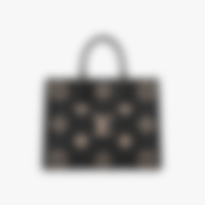 Everyday Tote 35 – Black Leather | Silver Hardware