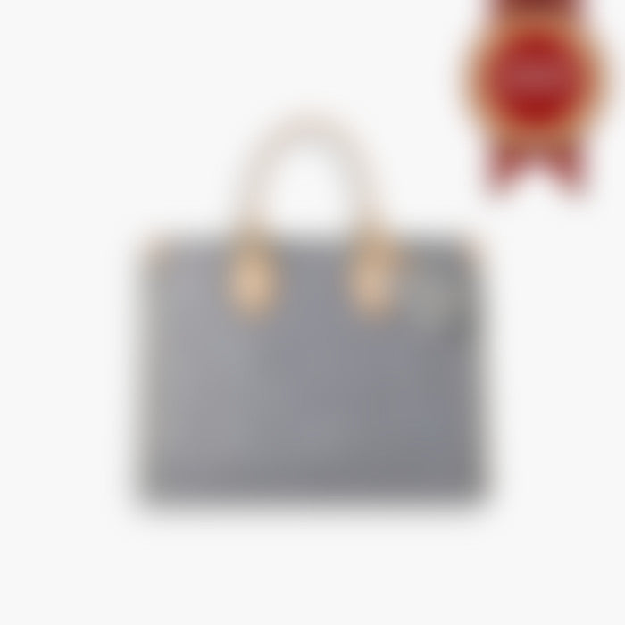 Everyday Tote 35 – Gray Leather | Silver Hardware