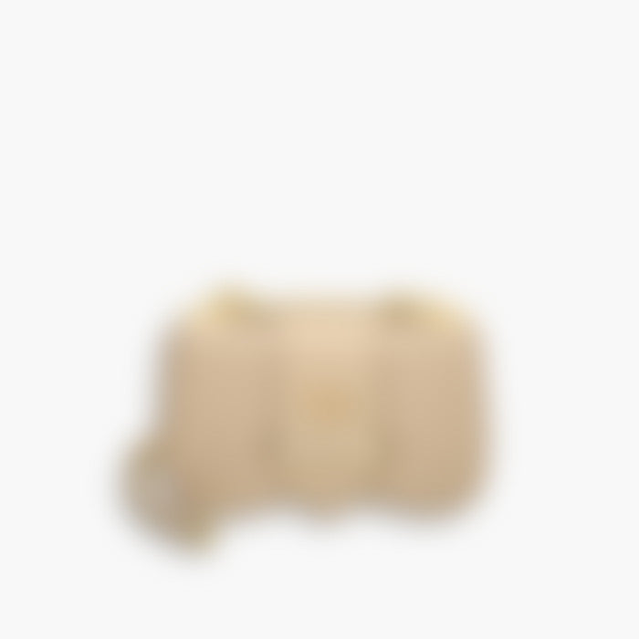 Grained Shoulder 24 – Beige Leather | Gold Hardware