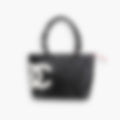 Grand Shopper 28 – Black Leather | Silver Hardware