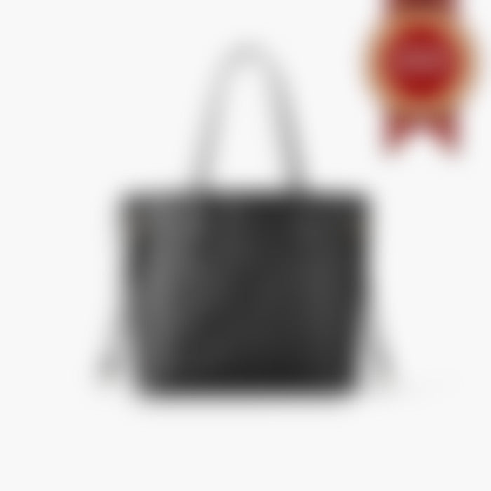 Grand Shopper 31 – Black Leather | Silver Hardware