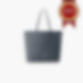 Grand Shopper 31 – Navy Leather | Silver Hardware