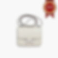 H-Clasp Flap Mini – White Leather | Gold Hardware