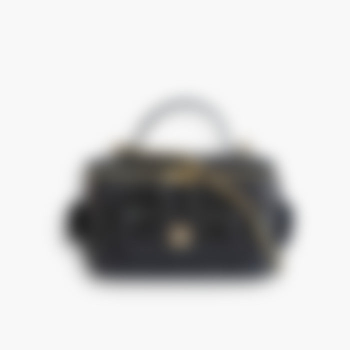Hard Vanity 17 – Black Leather | Silver Hardware