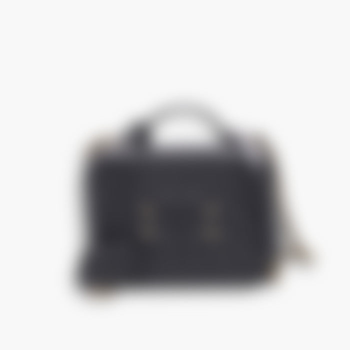 Hard Vanity 18 – Black Leather | Silver Hardware