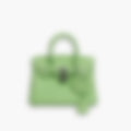 Heritage Tote 20 – Green Leather | Gold Hardware