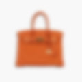 Heritage Tote 25 – Orange Leather | Signature Hardware