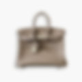 Heritage Tote 25 – Silver Leather | Silver Hardware