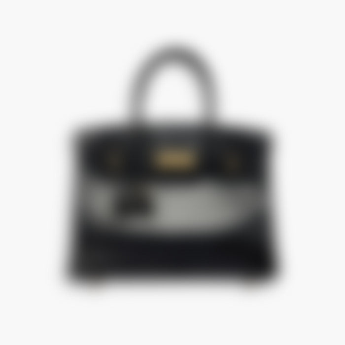 Heritage Tote 30 – Black Leather | Silver Hardware
