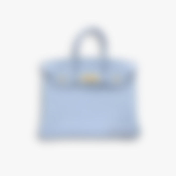 Heritage Tote 30 – Blue Leather | Silver Hardware