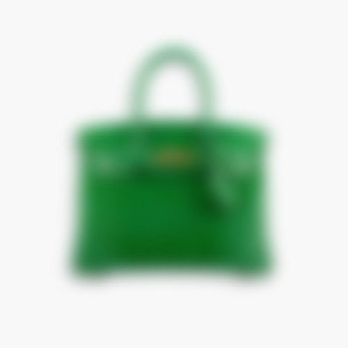Heritage Tote 30 – Green Leather | Gold Hardware