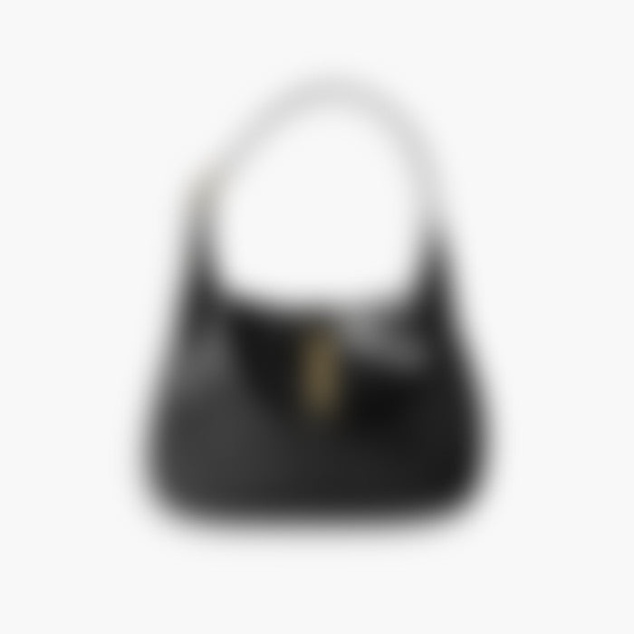 Hobo Clutch 28 – Black Leather | Silver Hardware