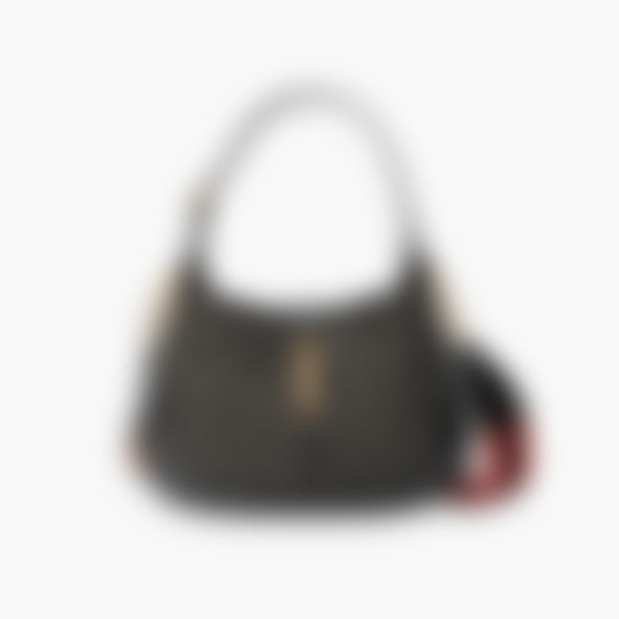 Hobo Clutch 28 – Black Leather | Silver Hardware