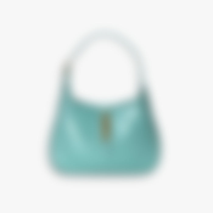 Hobo Clutch 28 – Blue Leather | Silver Hardware
