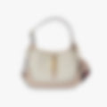 Hobo Clutch 28 – White Leather | Gold Hardware