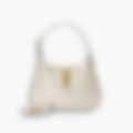 Hobo Clutch 28 – White Leather | Gold Hardware