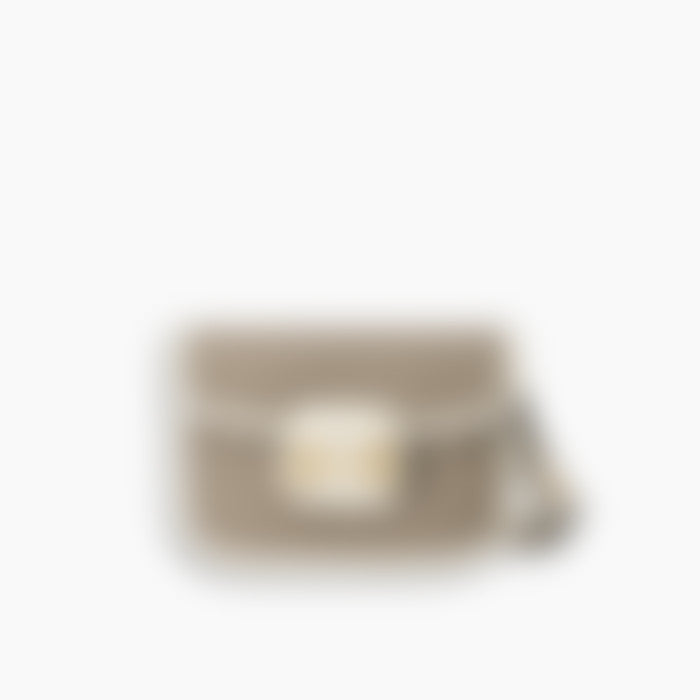 Horsebit Shoulder 25 – White Leather | Gold Hardware