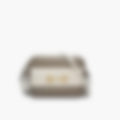 Horsebit Shoulder – White Leather | Gold Hardware