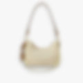 Nylon Hobo Mini 22 – Beige Leather | Gold Hardware