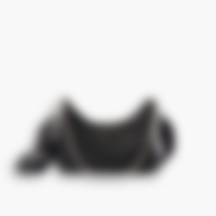 Nylon Hobo Mini 26 – Black Leather | Silver Hardware