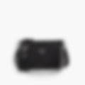 Nylon Shoulder 23 – Black Leather | Silver Hardware