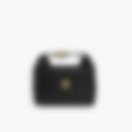 Padded Flap 19 – Black Leather | Silver Hardware