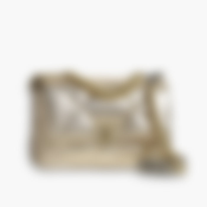 Padded Flap 26 – Gold Leather | Gold Hardware