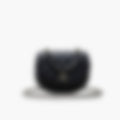 Padded Shoulder 16 – Black Leather | Silver Hardware