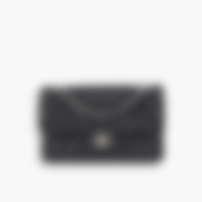 Padded Shoulder 25 – Black Leather | Silver Hardware