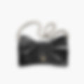 Padded Shoulder 25 – Black Leather | Silver Hardware