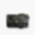 Padded Shoulder 25 – Black Leather | Silver Hardware