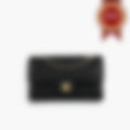 Padded Shoulder 25 – Black Leather | Silver Hardware